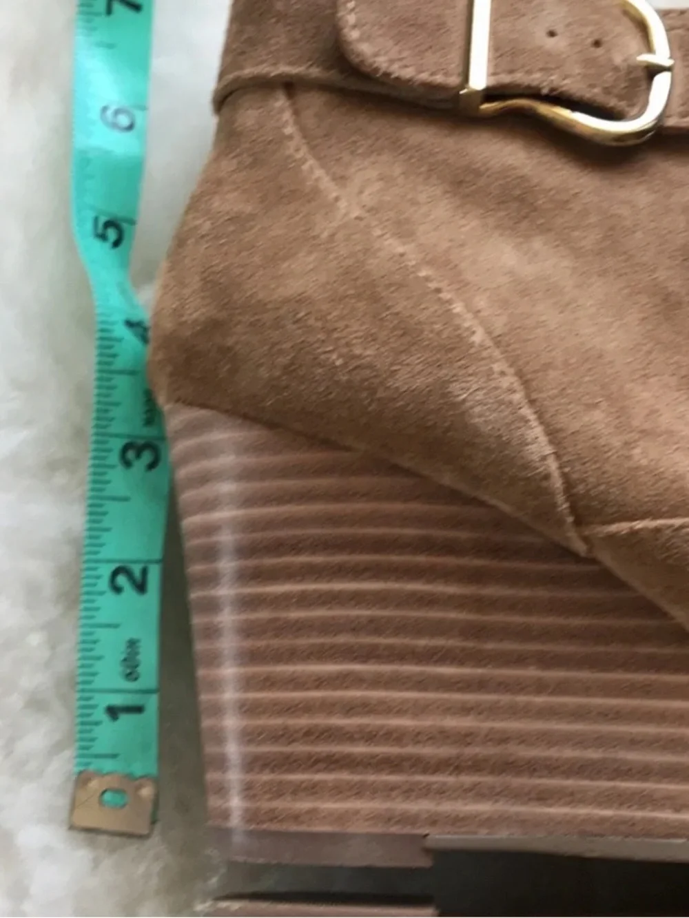 Sole society Peytal tan suede wedge ankle boots 9